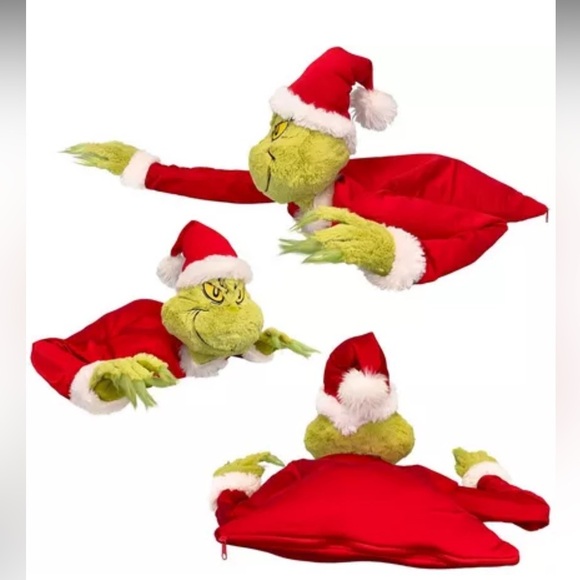 Animatronic Present Grabber Grinch Decoration, 1.6ft - Picture 3 of 3